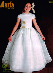 Vestido comunin d244 Marla, en Dedos Moda Infantil, boutique infantil online. Tienda bebés online, marcas de moda infantil made in Spain