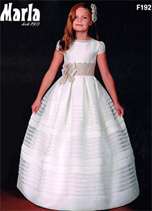 Vestido comunin 192 Marla, en Dedos Moda Infantil, boutique infantil online. Tienda bebés online, marcas de moda infantil made in Spain