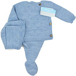 Conjunto beb 7004 Mac Bruma, en Dedos Moda Infantil, boutique infantil online. Tienda bebés online, marcas de moda infantil made in Spain