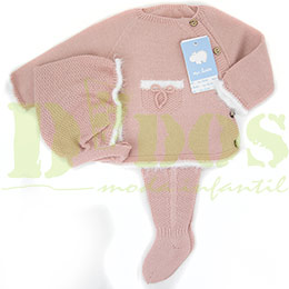 Conjunto beb  7406P Artesania Mac, en Dedos Moda Infantil, boutique infantil online. Tienda bebés online, marcas de moda infantil made in Spain