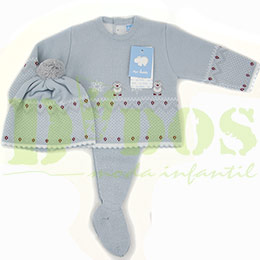 Conjunto baby 7412 Artesana Mac, en Dedos Moda Infantil, boutique infantil online. Tienda bebés online, marcas de moda infantil made in Spain
