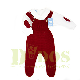Peto jersey 7441 Rub, en Dedos Moda Infantil, boutique infantil online. Tienda bebés online, marcas de moda infantil made in Spain