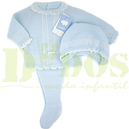 Conjunto recien nacido 7812 C, en Dedos Moda Infantil, boutique infantil online. Tienda bebés online, marcas de moda infantil made in Spain
