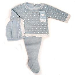 Conjunto lana bebe 8603, en Dedos Moda Infantil, boutique infantil online. Tienda bebés online, marcas de moda infantil made in Spain