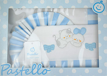Sabanas de cuna LL2A pastello, en Dedos Moda Infantil, boutique infantil online. Tienda bebés online, marcas de moda infantil made in Spain