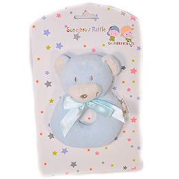 Sonajero oso celeste, en Dedos Moda Infantil, boutique infantil online. Tienda bebés online, marcas de moda infantil made in Spain