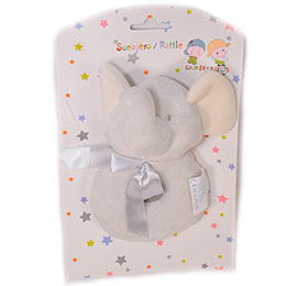 Sonajero Elefante perla, en Dedos Moda Infantil, boutique infantil online. Tienda bebés online, marcas de moda infantil made in Spain