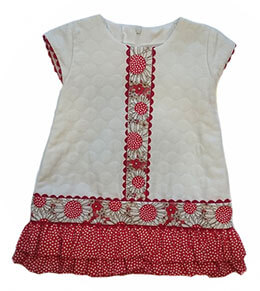 Vestido ni�a corte bajo Anacastel, en Dedos Moda Infantil, boutique infantil online. Tienda bebés online, marcas de moda infantil made in Spain