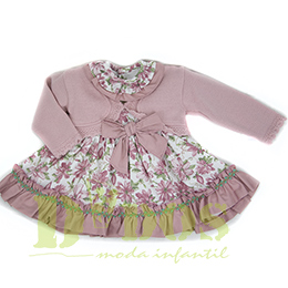 Vestido con chaqueta 50125 Babyferr, en Dedos Moda Infantil, boutique infantil online. Tienda bebés online, marcas de moda infantil made in Spain