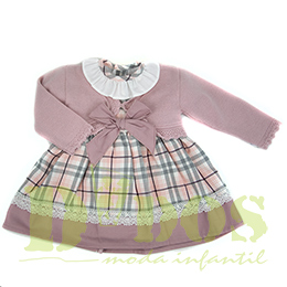 Vestido con chaqueta 50133 Babyferr, en Dedos Moda Infantil, boutique infantil online. Tienda bebés online, marcas de moda infantil made in Spain
