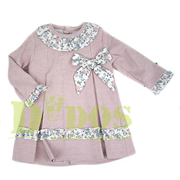 Vestido bebe 50095, en Dedos Moda Infantil, boutique infantil online. Tienda bebés online, marcas de moda infantil made in Spain