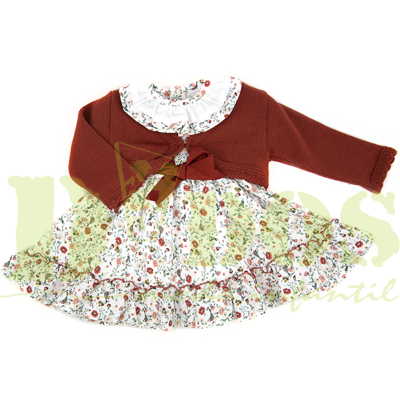 Vestido con chaqueta 50122 Babyferr, en Dedos Moda Infantil, boutique infantil online. Tienda bebés online, marcas de moda infantil made in Spain