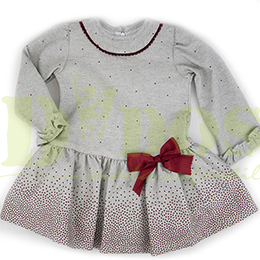 Vestido infantil 20552, en Dedos Moda Infantil, boutique infantil online. Tienda bebés online, marcas de moda infantil made in Spain