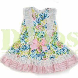 Vestido flores babyferr 242, en Dedos Moda Infantil, boutique infantil online. Tienda bebés online, marcas de moda infantil made in Spain