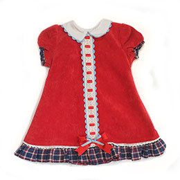 Vestido beb 7608, en Dedos Moda Infantil, boutique infantil online. Tienda bebés online, marcas de moda infantil made in Spain