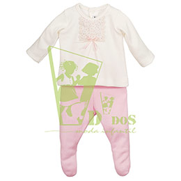 Conjunto beb 17344 rosa, en Dedos Moda Infantil, boutique infantil online. Tienda bebés online, marcas de moda infantil made in Spain
