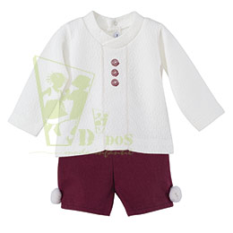 Conjunto bebe Calamaro 17456, en Dedos Moda Infantil, boutique infantil online. Tienda bebés online, marcas de moda infantil made in Spain