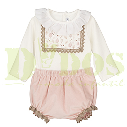 Conjunto 17536, en Dedos Moda Infantil, boutique infantil online. Tienda bebés online, marcas de moda infantil made in Spain