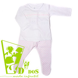 conjunto calamaro 17403 Rosa, en Dedos Moda Infantil, boutique infantil online. Tienda bebés online, marcas de moda infantil made in Spain