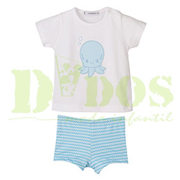 Conjunton bao pulpo 23004, en Dedos Moda Infantil, boutique infantil online. Tienda bebés online, marcas de moda infantil made in Spain