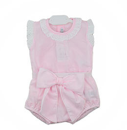 Conjunto body camisa braguita Calamaro rosa, en Dedos Moda Infantil, boutique infantil online. Tienda bebés online, marcas de moda infantil made in Spain