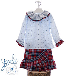 Conjunto infantil 2256 Yoedu, en Dedos Moda Infantil, boutique infantil online. Tienda bebés online, marcas de moda infantil made in Spain