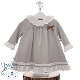 Vestido beb 5112 Yoedu, en Dedos Moda Infantil, boutique infantil online. Tienda bebés online, marcas de moda infantil made in Spain