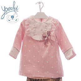 Vestido infantil 5178 yoedu, en Dedos Moda Infantil, boutique infantil online. Tienda bebés online, marcas de moda infantil made in Spain