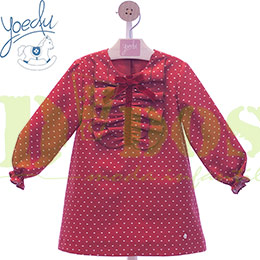 Vestido infantil 5165 Yoedu, en Dedos Moda Infantil, boutique infantil online. Tienda bebés online, marcas de moda infantil made in Spain