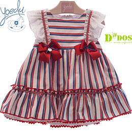 Vestido infantil 533 Yoedu, en Dedos Moda Infantil, boutique infantil online. Tienda bebés online, marcas de moda infantil made in Spain