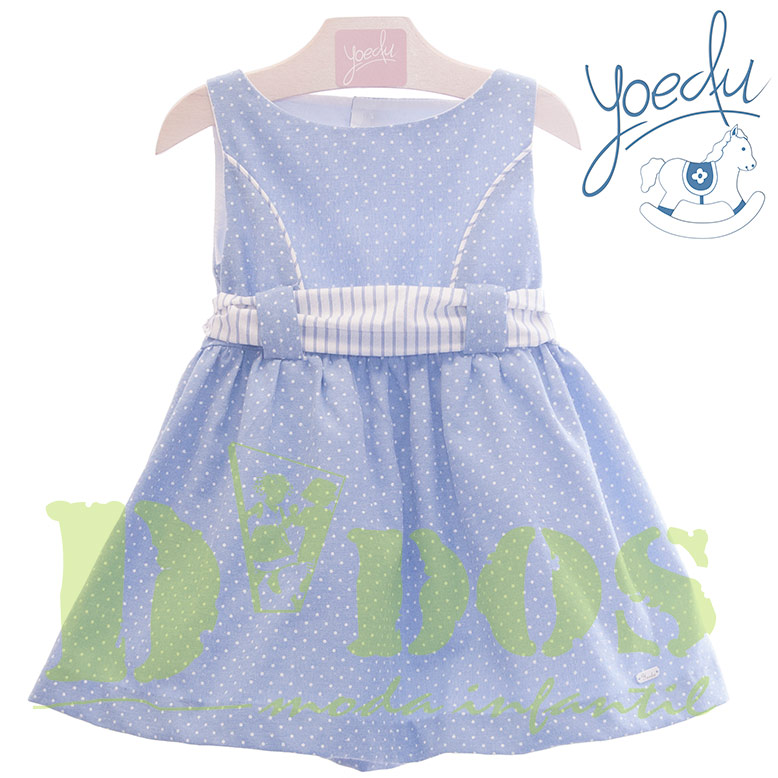 Vestido infantil 515 Yoedu, en Dedos Moda Infantil, boutique infantil online. Tienda bebés online, marcas de moda infantil made in Spain