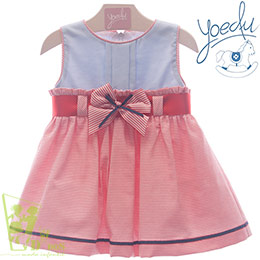 Vestido infantil 50919 Yoedu, en Dedos Moda Infantil, boutique infantil online. Tienda bebés online, marcas de moda infantil made in Spain