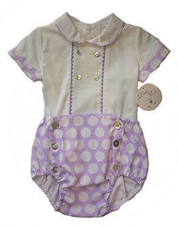 Conjunto de Ranita malva a juego con camisa Yoedu, en Dedos Moda Infantil, boutique infantil online. Tienda bebés online, marcas de moda infantil made in Spain