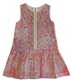 Vestido coral cachemir Yoedu, en Dedos Moda Infantil, boutique infantil online. Tienda bebés online, marcas de moda infantil made in Spain