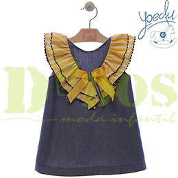 Vestido 53120 Yoedu, en Dedos Moda Infantil, boutique infantil online. Tienda bebés online, marcas de moda infantil made in Spain